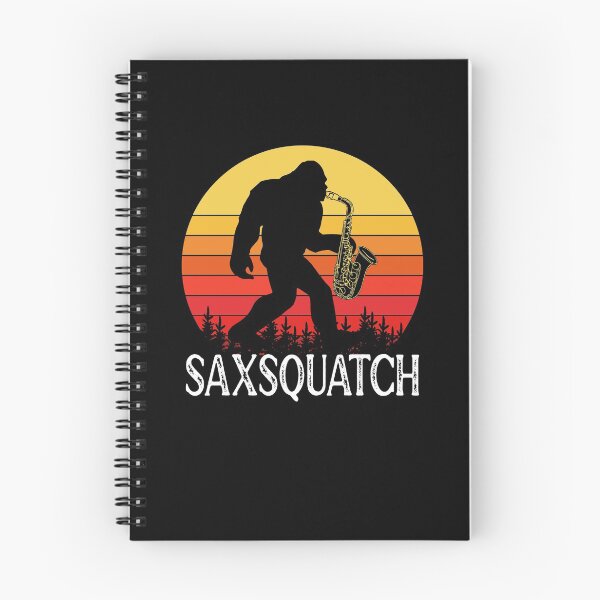 Item preview, Saxsquatch Retro Sunset designed and sold by ZiesMerch.