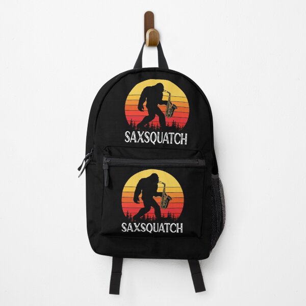 Item preview, Saxsquatch Retro Sunset designed and sold by ZiesMerch.