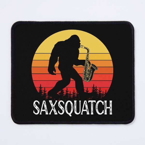 Item preview, Saxsquatch Retro Sunset designed and sold by ZiesMerch.