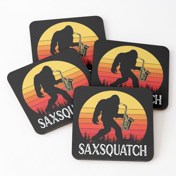 Item preview, Saxsquatch Retro Sunset designed and sold by ZiesMerch.