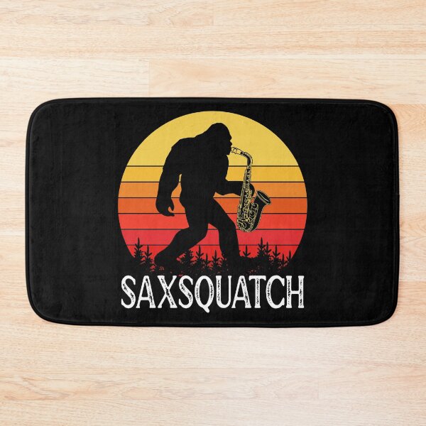 Item preview, Saxsquatch Retro Sunset designed and sold by ZiesMerch.