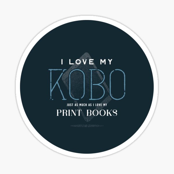 Artikel-Vorschau von Ich liebe Kobo Ereader und gedruckte Bücher, designt und verkauft von Geek Updated.