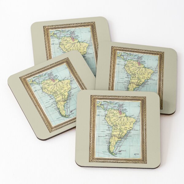 Item preview, South America Vintage Map designed and sold by Lidra Zehcnas.