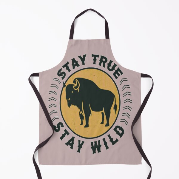 Artikelvorschau, Bleib treu Bleib Wild Buffalo Animal Lover Gift entworfen und verkauft von Zoo-Moo.