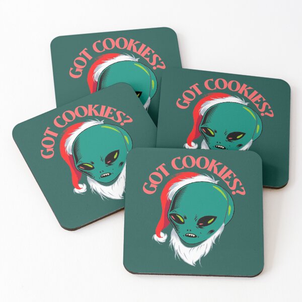 Item preview, Funny Santa Alien - Got Christmas Cookies? designed and sold by sableandshadow.