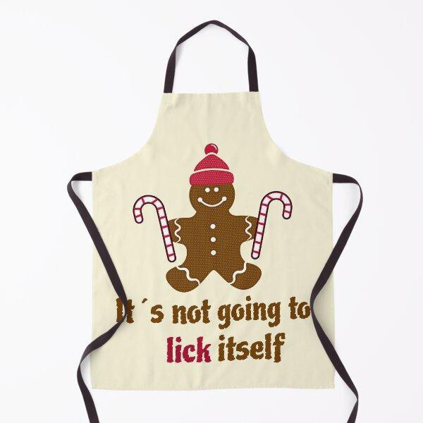 Item preview, It´s Not Going To Lick Itself. Sweet Gingerbread Man With Candy Cone Christmas designed and sold by Rebel-Design.