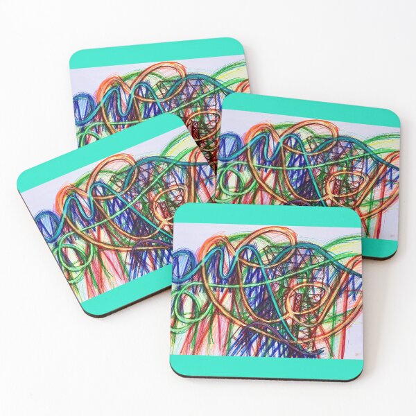 Item preview, Abstract Rainbow Rollercoaster #1 designed and sold by Jaya Tewart.