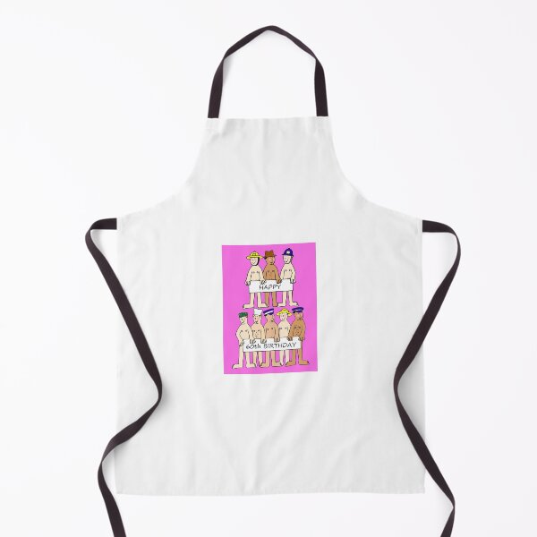 Item preview, Happy 60th Birthday Cartoon Naked Men designed and sold by KateTaylor.
