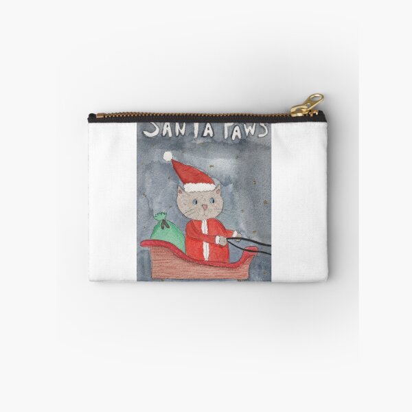 Item preview, Santa paws cat Christmas watercolour designed and sold by Charlotsart .