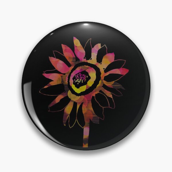 Item preview, Hand drawn Sunflower Silhouette with Red yellow Abstract  designed and sold by AMSonArt.