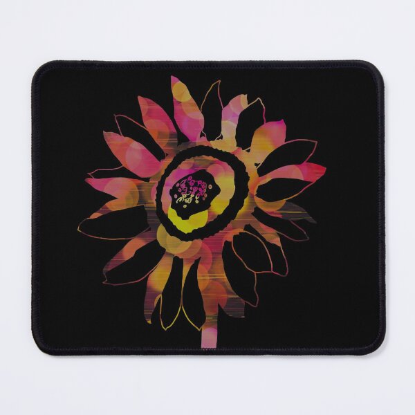 Item preview, Hand drawn Sunflower Silhouette with Red yellow Abstract  designed and sold by AMSonArt.