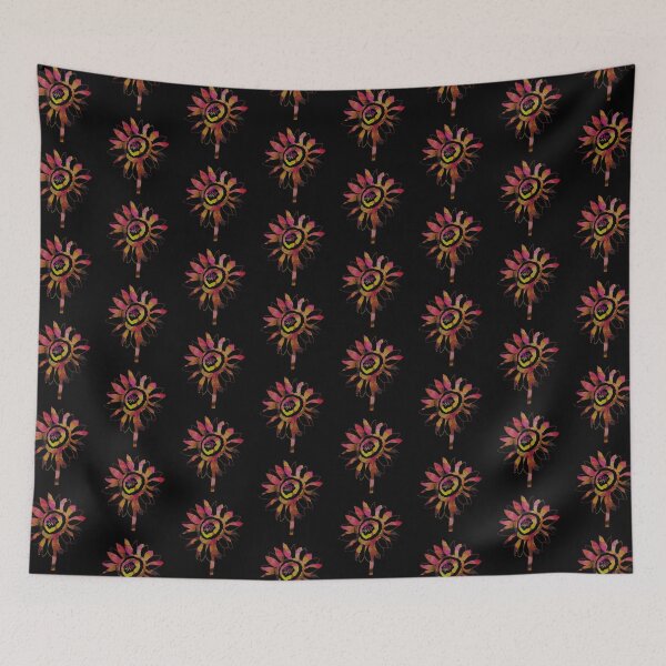Item preview, Hand drawn Sunflower Silhouette with Red yellow Abstract  designed and sold by AMSonArt.