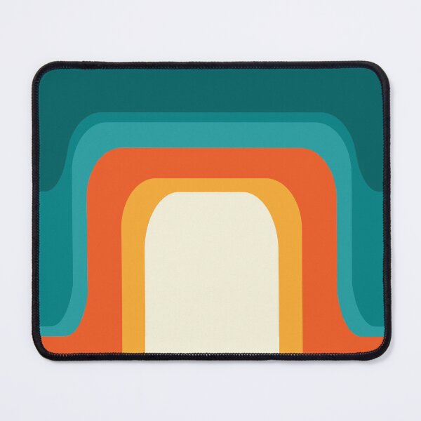 Item preview, Mid-Century Modern Rainbow Teal Yellow Orange designed and sold by MonstersMashU.