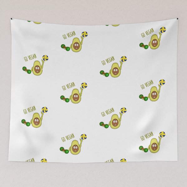 Item preview, Go vegan - Avocado Man  designed and sold by SagaciousDesign.