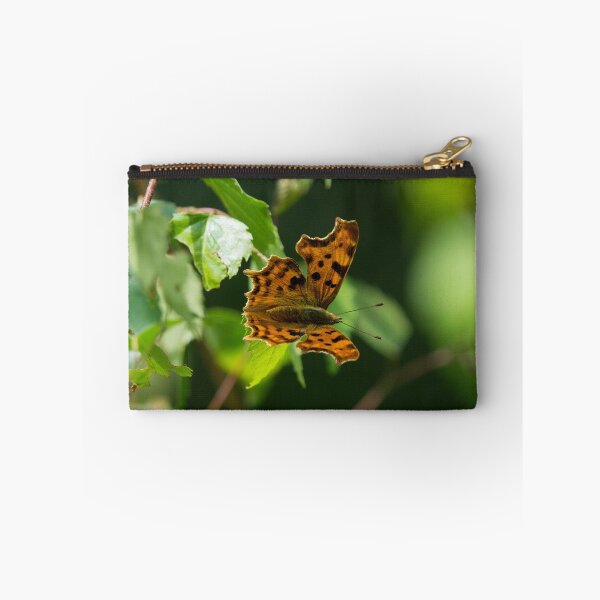 Item preview, Eastern Comma Butterfly on a leaf designed and sold by RumRagephotos.