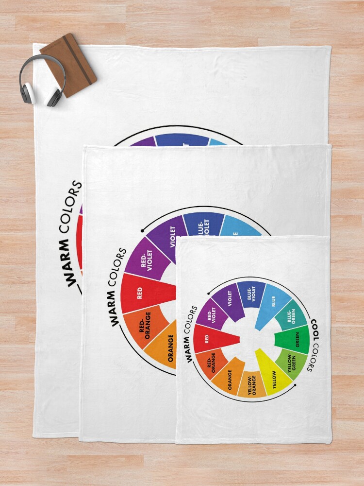 Color Wheel - Primary, Secondary & Tertiary Colors Throw Blanket for Sale  by PanosTsalig