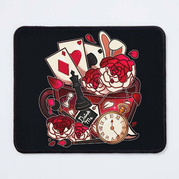 Item preview, Alice in Wonderland Painted Roses Teacup designed and sold by heysoleilart.