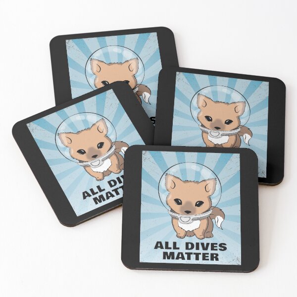 Item preview, All Dives Matter Red Fox designed and sold by NicGrayGraphic.
