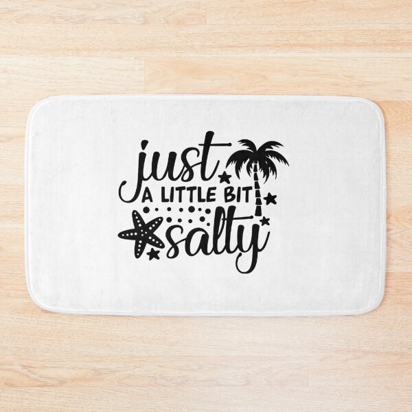 Item preview, Just a little bit salty Pam Tree Star Fish Funny Beach Summer Sandy turtle Vacation Inspiration Joy Mood designed and sold by DesignByHeartUK.