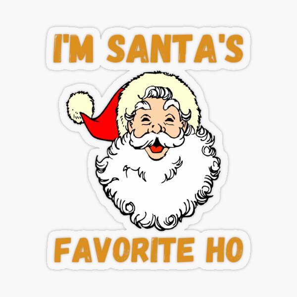 Santa s Favorite Cleaning Lady Christmas Gift' Sticker