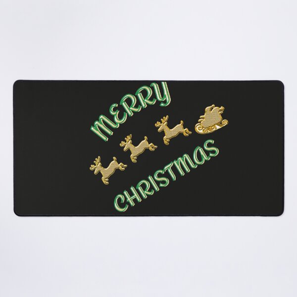 merry christmas design Desk Mat
