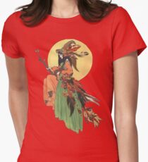 Autumn Witch Women's Fitted T-Shirt
