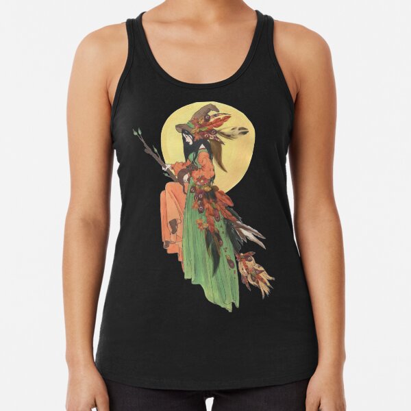 Autumn Witch Racerback Tank Top