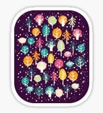 Night Forest Sticker