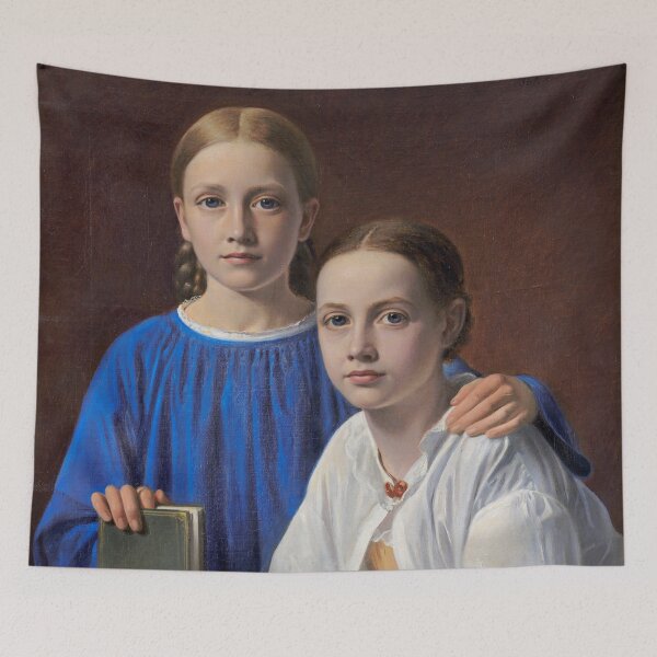 Item preview, Meta Magdalene Hammerich and the Artist's Daughter Kristiane Konstantin Hansen - Constantin Hansen designed and sold by brushandframes.