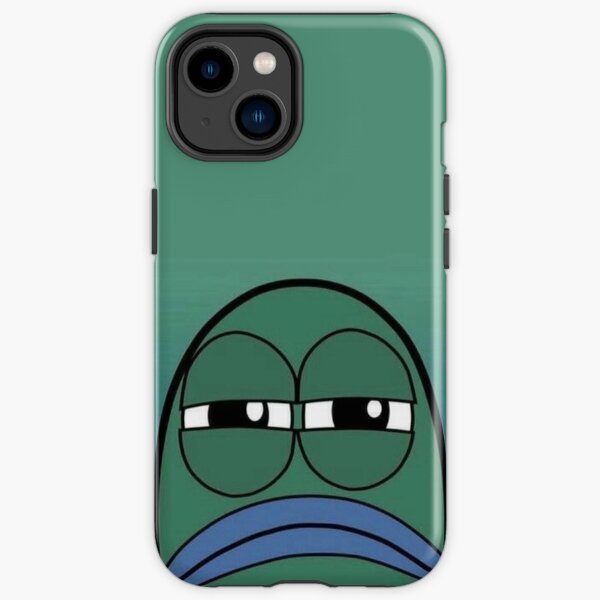 spongebob mad fish iPhone Tough Case