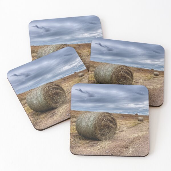 Item preview, Bales of Hay Along a Dirt Road designed and sold by kenmo.