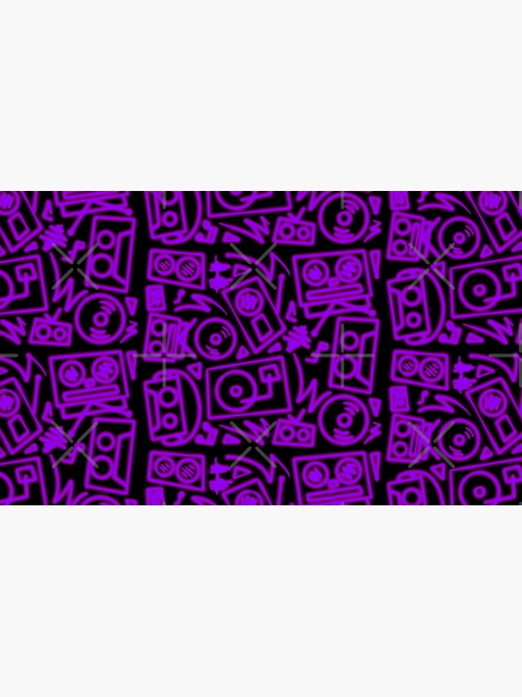 Purple Glow Music Hip Hop Pattern by that5280lady