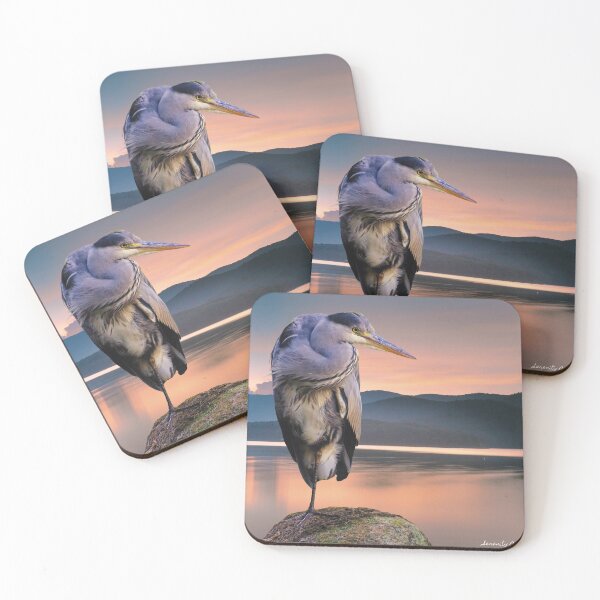 Item preview, Scottish Grey Heron at Dusk  designed and sold by Serenity-Arts.
