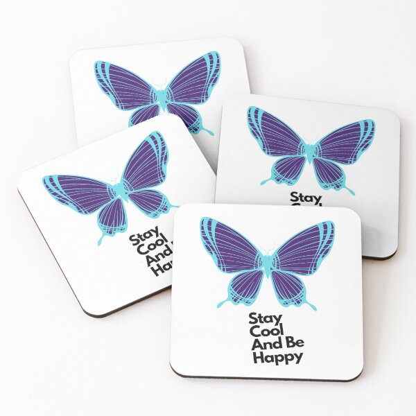 Item preview, Stay Cool and Be Happy - Blue Butterfly  designed and sold by Fionamyles.