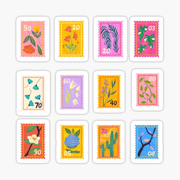 240 Pcs Flower Stickers for Scrapbooking Vintage Scrapbook Stickers,Vintage  Flow