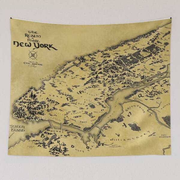 Item preview, The Realm of Middle New York designed and sold by Realm of Maps.