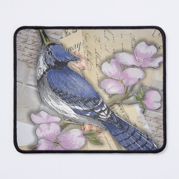Item preview, Bluejay with French Script designed and sold by Slh69.