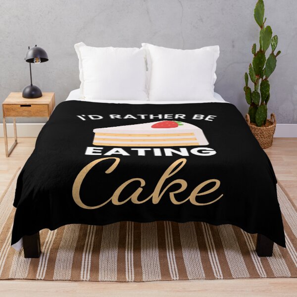 Item preview, I'd Rather Be Eating Cake designed and sold by ZiesMerch.