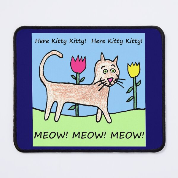 Item preview, Here Kitty Meow Cute Cat on a Walk designed and sold by SillaHoekstra.