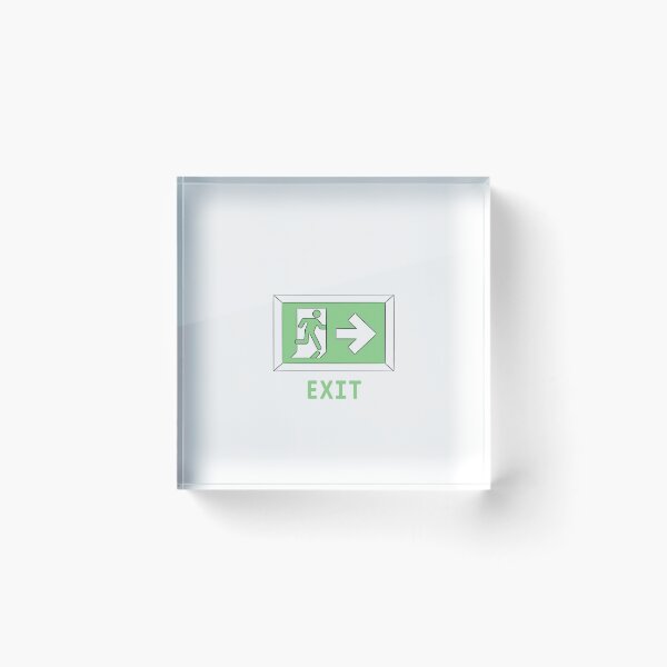 Item preview, exit sign designed and sold by NAD-990.