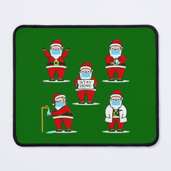 Item preview, covid christmas face mask dr santa claus doctor hospital designed and sold by Gossip Rag.