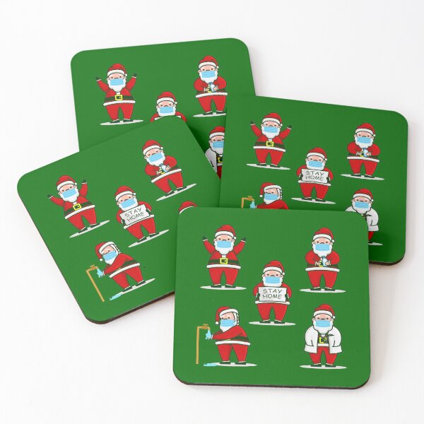 Item preview, covid christmas face mask dr santa claus doctor hospital designed and sold by Gossip Rag.