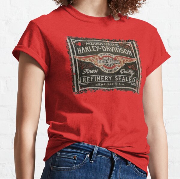 vintage american motorcycle oil Classic T-Shirt
