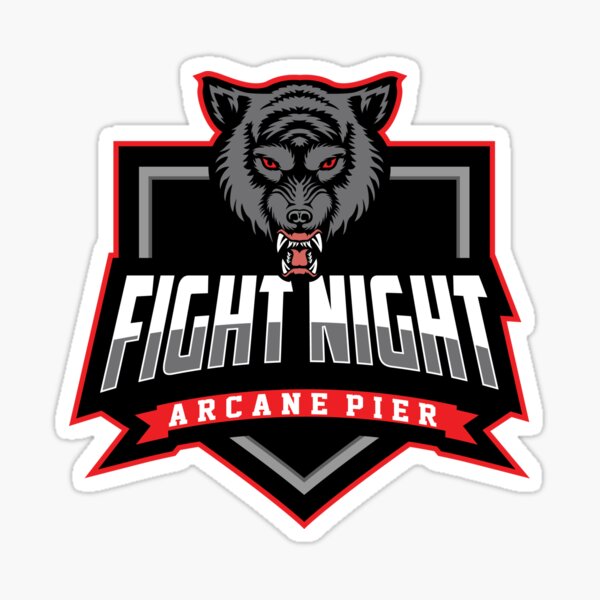 Arcane Pier Fight Night Sticker