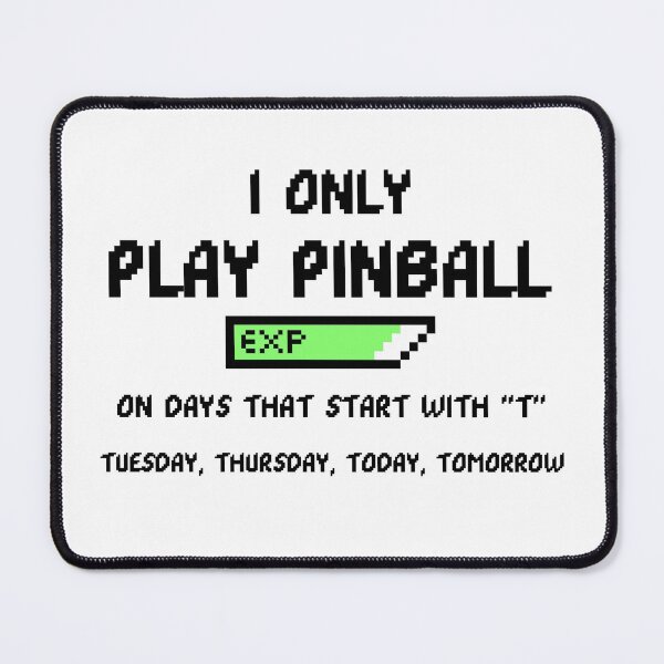 Item preview, I Only Play Pinball Sticker Mouse Pad designed and sold by henes88.