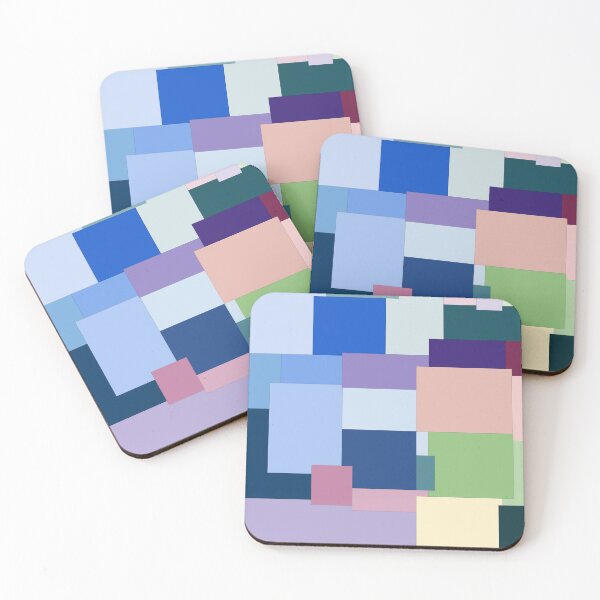 Item preview, color full square abstract designed and sold by Iceesstores.