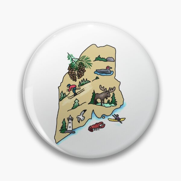 Item preview, Maine State, Acadia National Park, Stickers, Family Vacation, Nature, Outdoor activities, River, Road Trip, moose designed and sold by SHiNStudio.