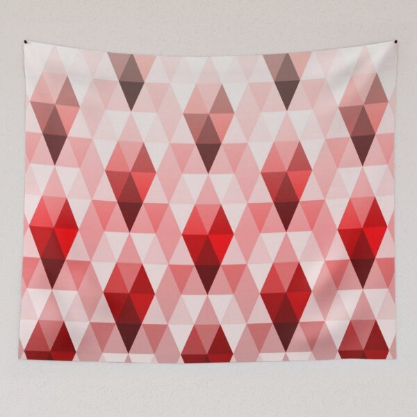 Item preview, Triangle Polygon Pattern Red Shades designed and sold by WearWolfDesigns.