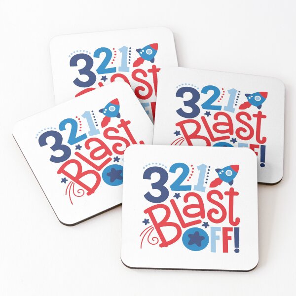Item preview, 321 blastoff kids love rocket boy rocket girl birthday blast off Vacation Inspiration Joy Mood designed and sold by DesignByHeartUK.