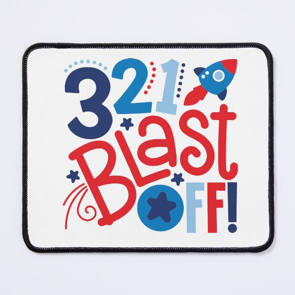 Item preview, 321 blastoff kids love rocket boy rocket girl birthday blast off Vacation Inspiration Joy Mood designed and sold by DesignByHeartUK.